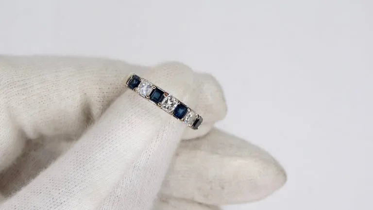 Sapphire & Diamond 14k Gold Ring
