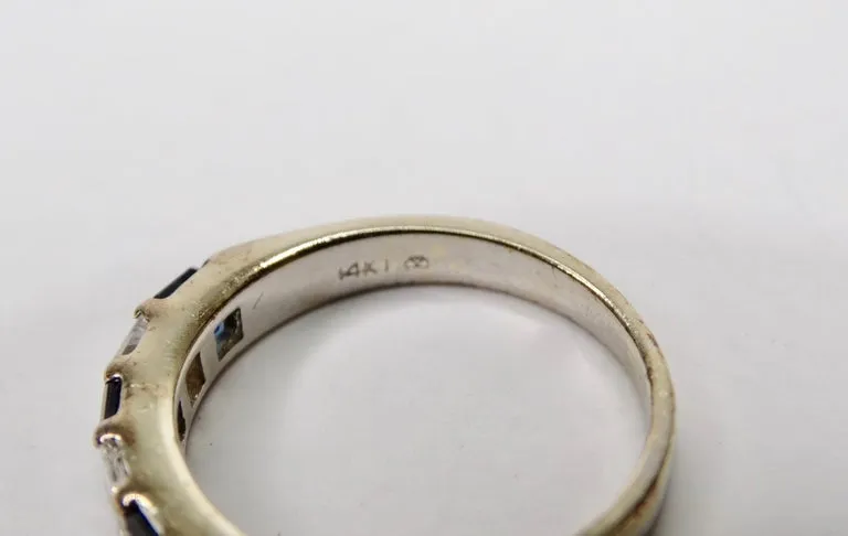 Sapphire & Diamond 14k Gold Ring
