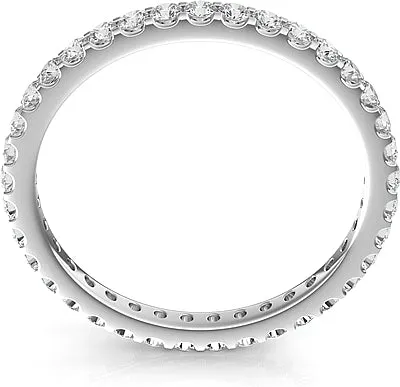 Scalloped Prong Round Diamond Eternity Ring .50ct tw
