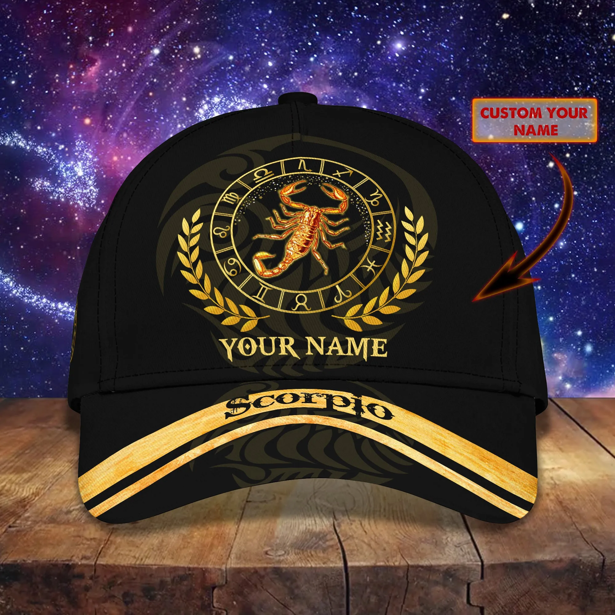 Scorpio 01 - Personalized Name Cap