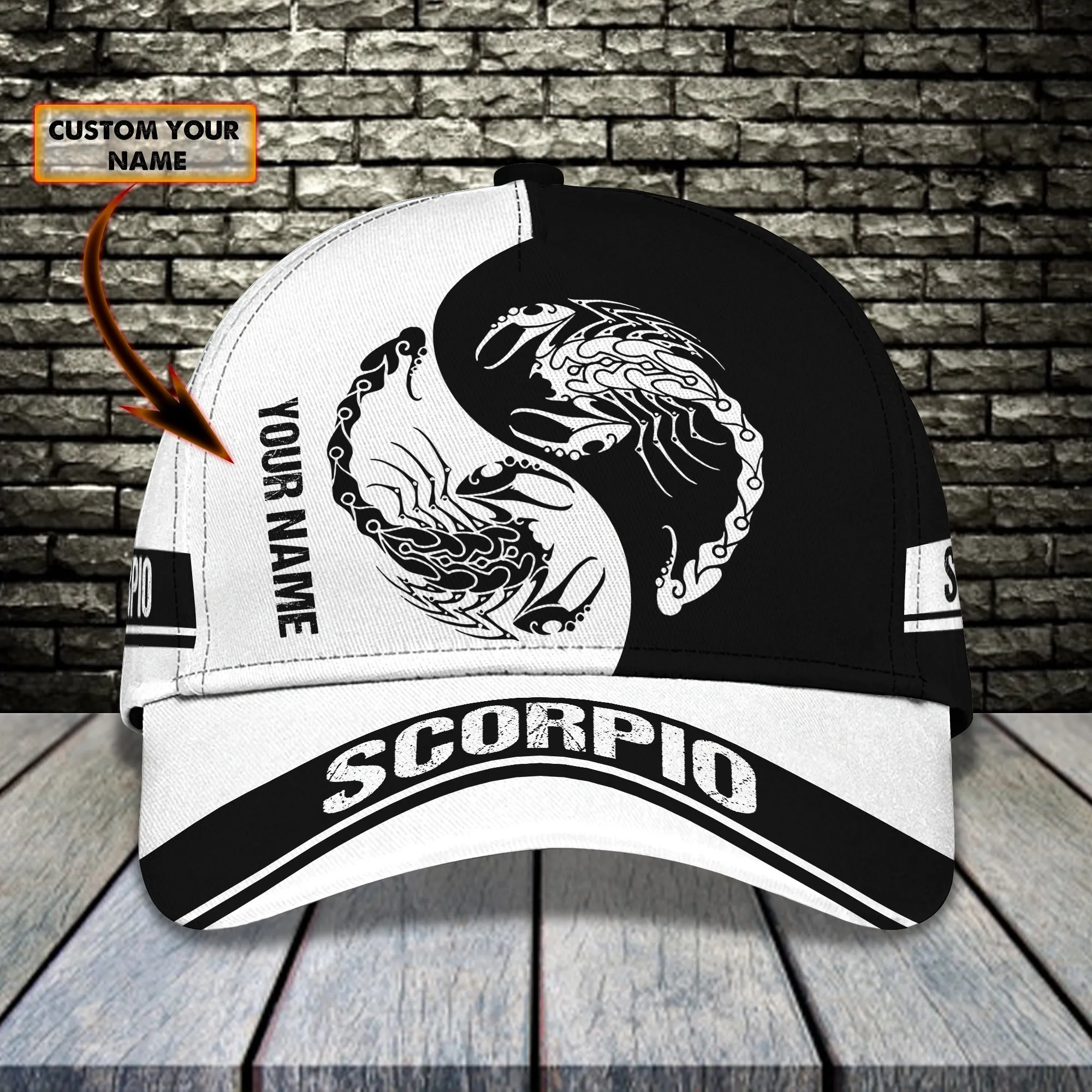 Scorpio - Personalized Name Cap 01