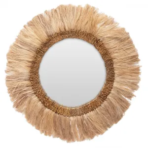 Seagrass Boho Wall Round Mirror by Bazar Bizar I SPAFAIR