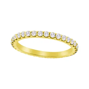 Shared Prong Round Diamond Eternity Wedding Band 1.7mm