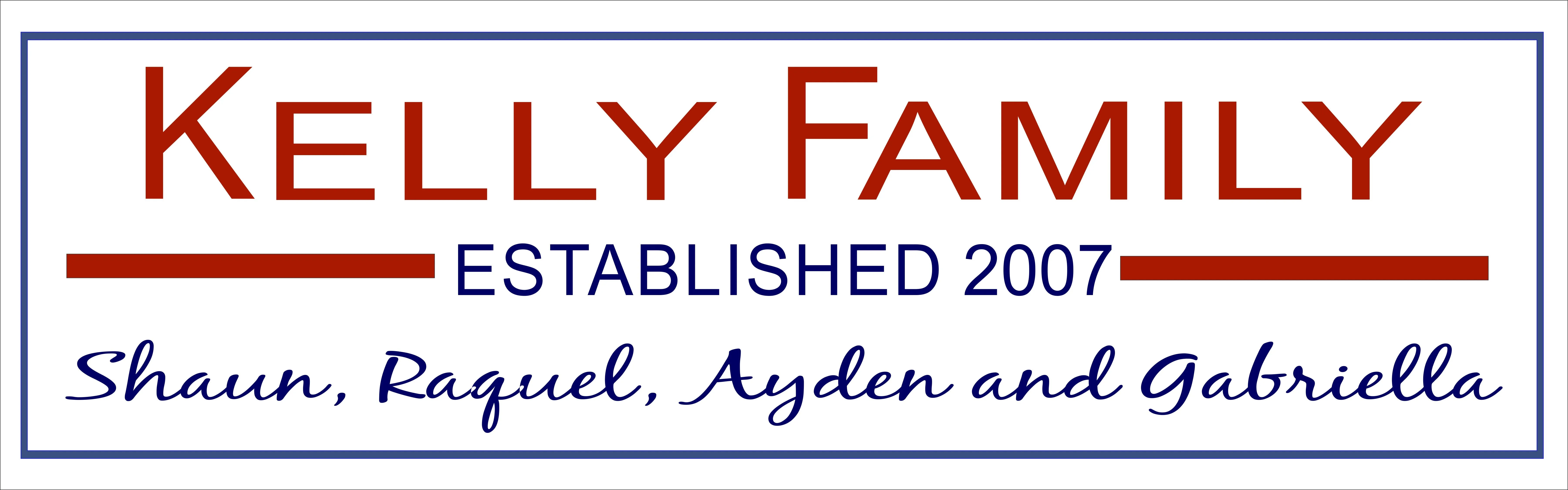 Sign Design - Custom Family Name Sign