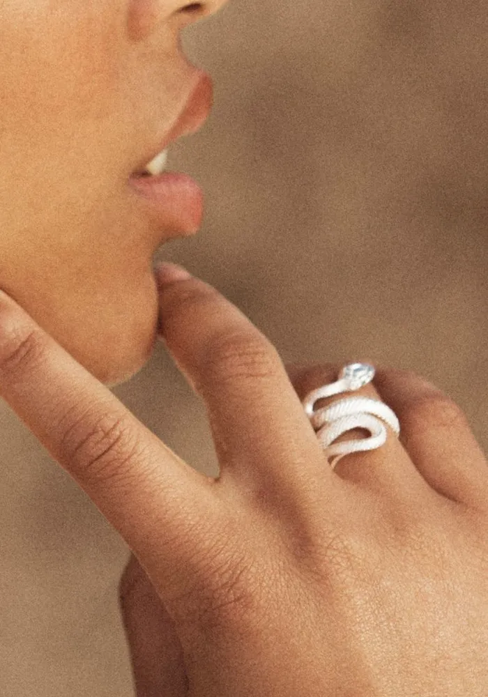 Silver Serpent Ring
