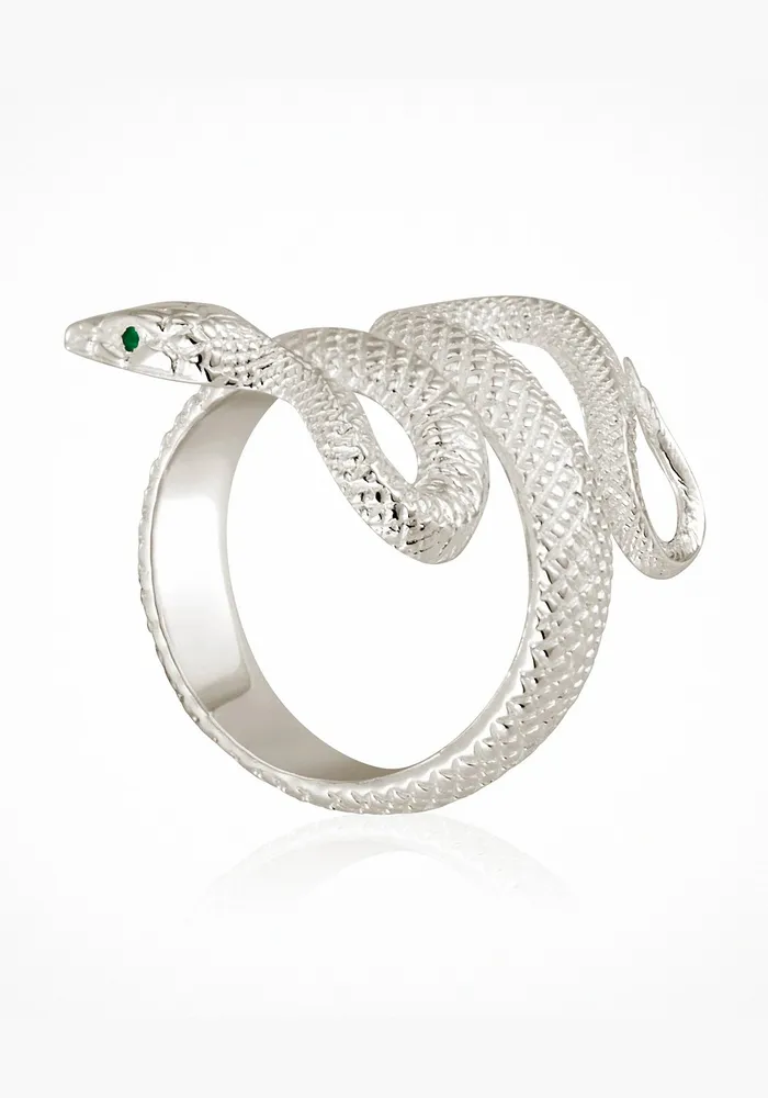 Silver Serpent Ring