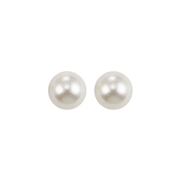 Silver (SLV 995) Classic Book Freshwater Pearls Fashion Earrings