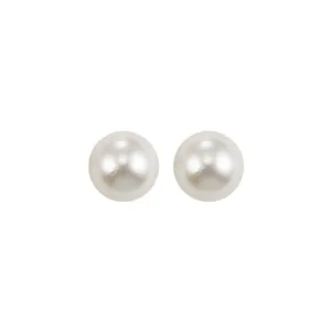 Silver (SLV 995) Classic Book Freshwater Pearls Fashion Earrings