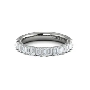 Sincerely, Springer's by Vlora Platinum Emerald Diamond Band