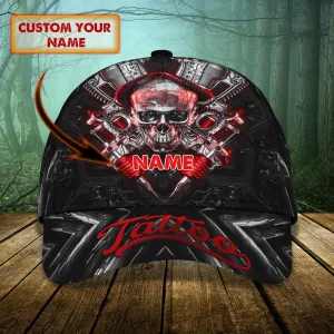 Skull & Tattoo - Personalized Name Cap
