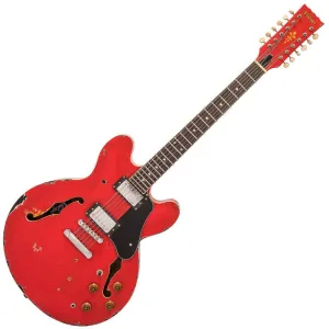 SOLD - Vintage VSA500-12 ProShop Unique ~ Aged Red over Sunburst