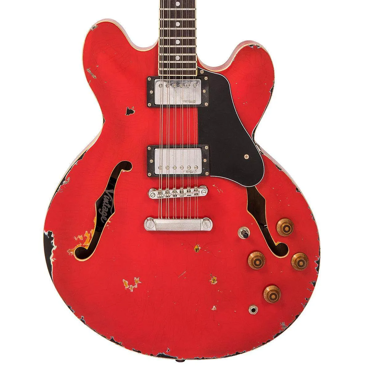 SOLD - Vintage VSA500-12 ProShop Unique ~ Aged Red over Sunburst