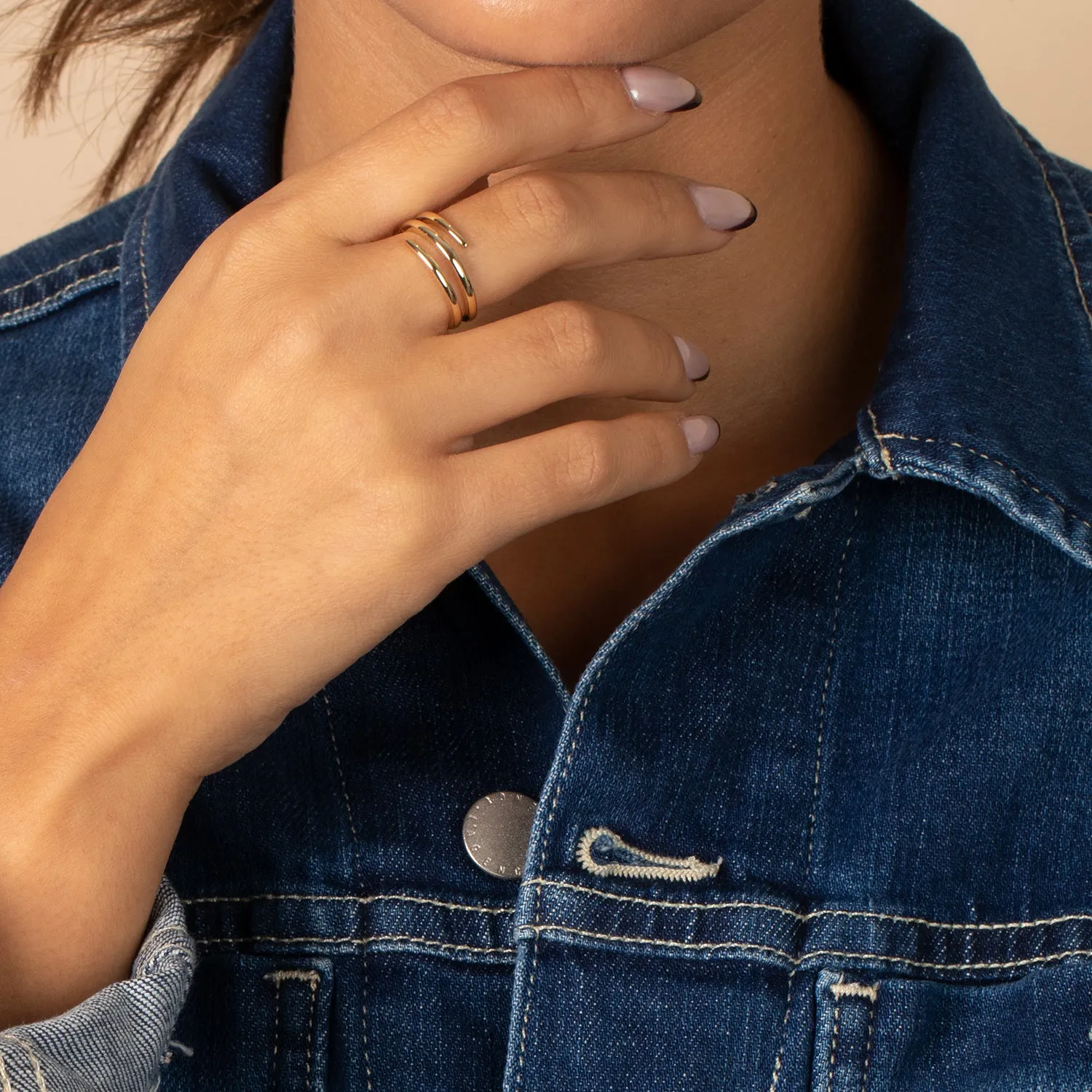 Solid Triple Wrap Ring