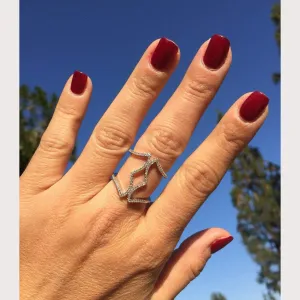Spade Pave Ring
