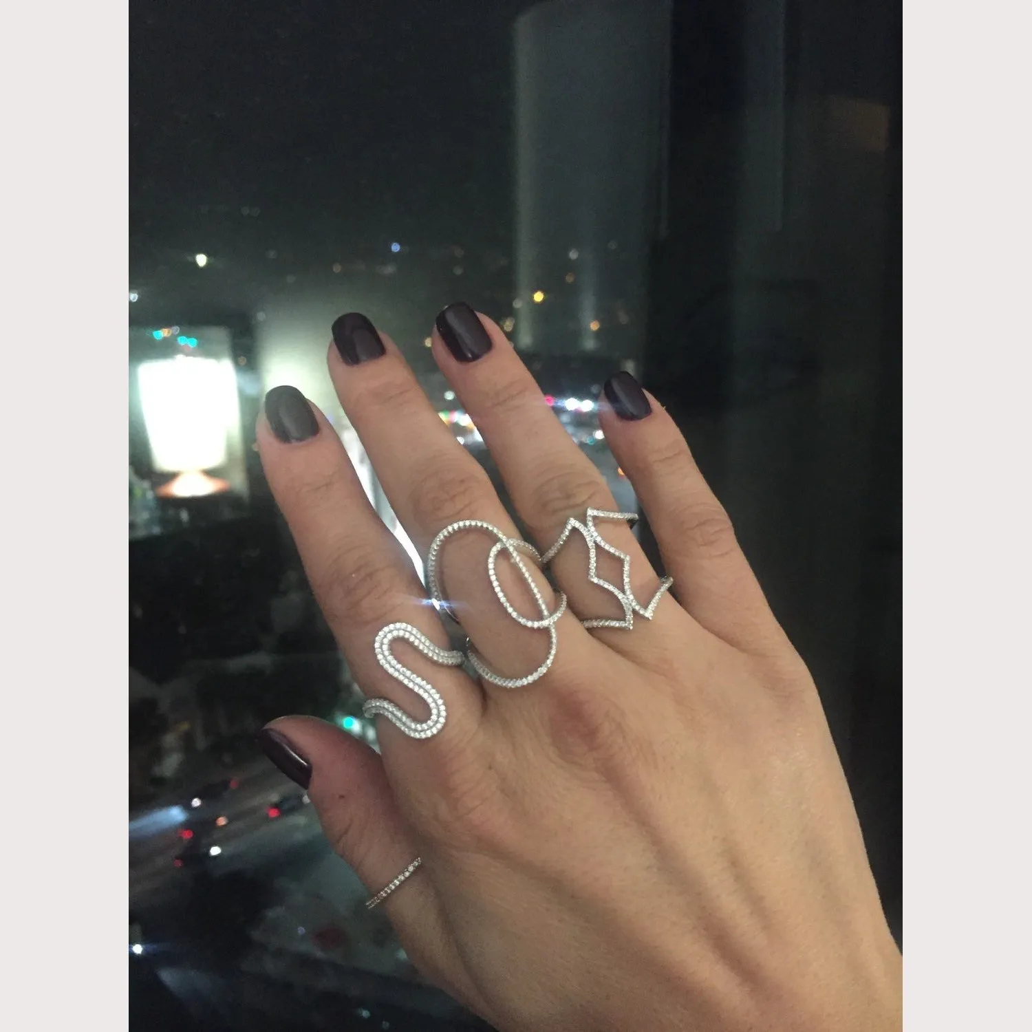 Spade Pave Ring
