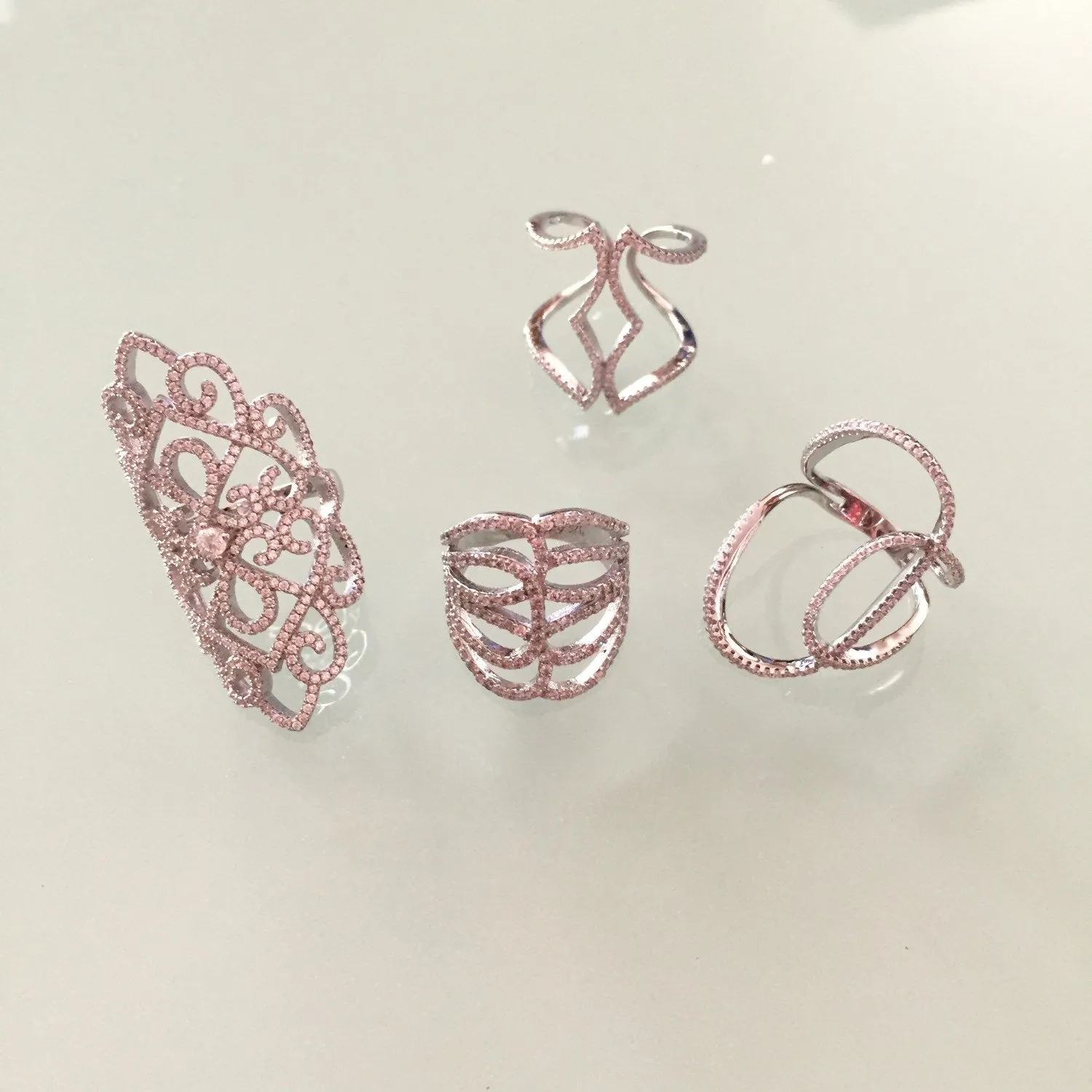 Spade Pave Ring