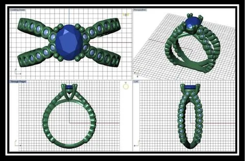Split Band Diamond Ring