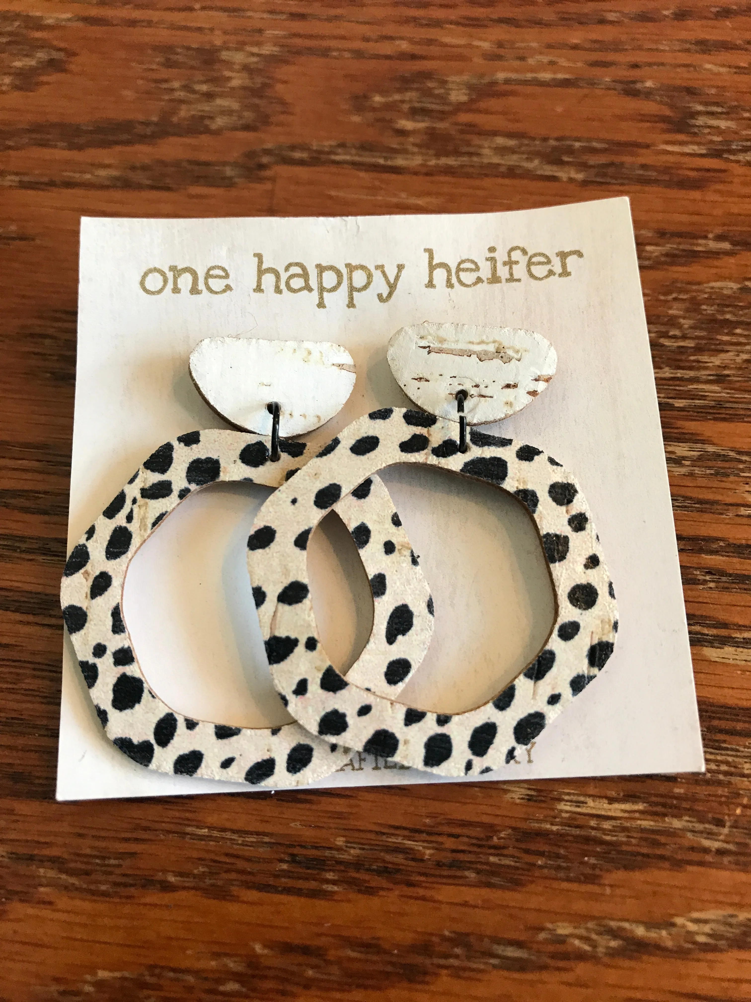 Spotted Octagon Earrings