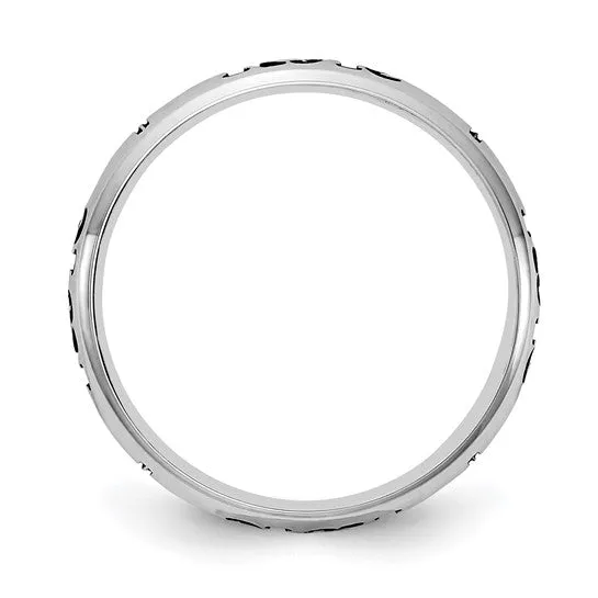 Stackable Expressions Personalized Engraved Name with Cross Ring