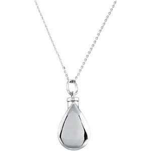 Sterling Silver Birthstone Tear Ash Holder Necklace