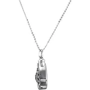 Sterling Silver Birthstone Tear Ash Holder Necklace