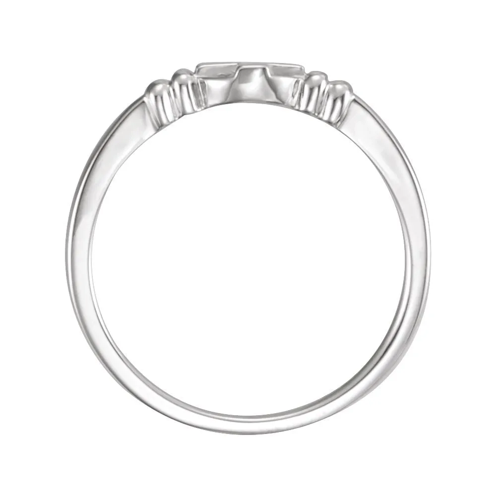 Sterling Silver Chastity Ring, Size 7
