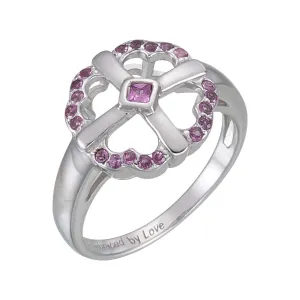 Sterling Silver Embraced by Love™ Ring, Size 6