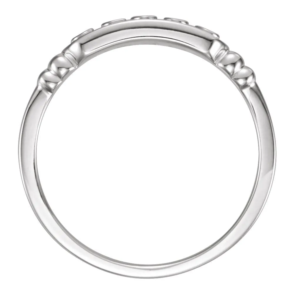 Sterling Silver IN THE NAME OF JESUS CHASTITY RING W/BOX, Size 9