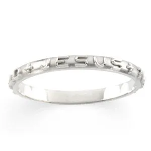 Sterling Silver Prayer Ring, Size 5