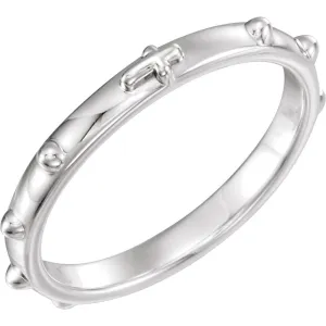 Sterling Silver Rosary Ring Size 7