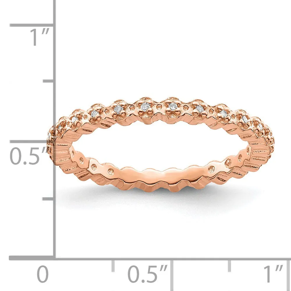 Sterling Silver Stackable Expressions Diamond Ring