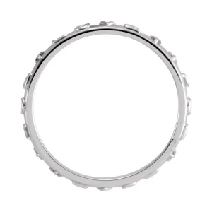 Sterling Silver TRUE LOVE CHASTITY RING W/BOX, Size 6