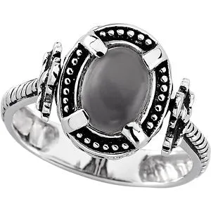 Sterling Silver Turn to the Cross Ring, Size 6