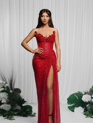 Strapless Sleeveless Stylish Maxi Bodycon Dress HT20980