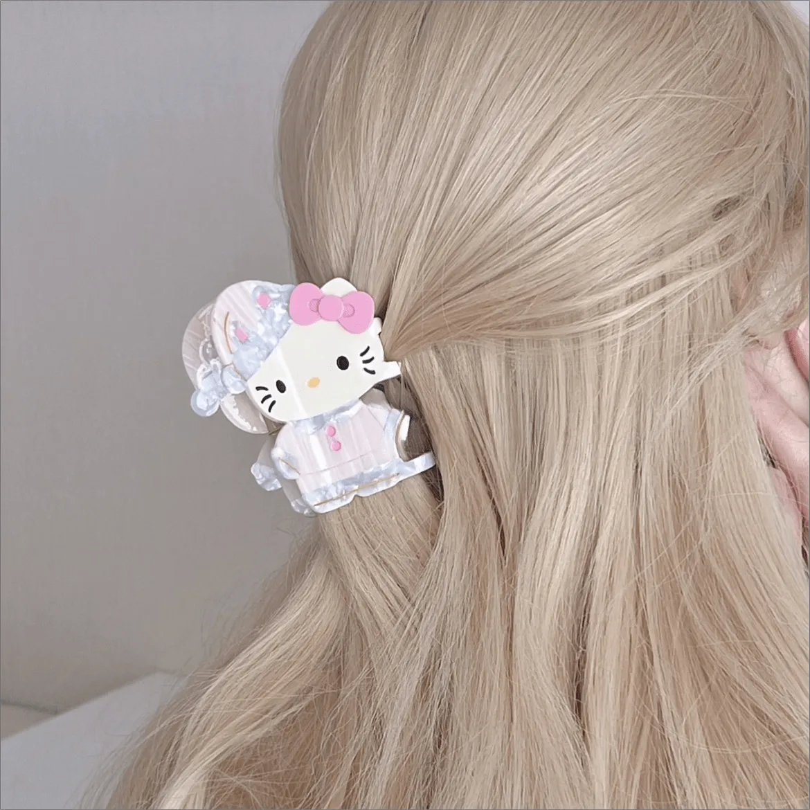Sweet Hello Kitty Sleepwear Acetate Acrylic Hair Claw Hair Clip