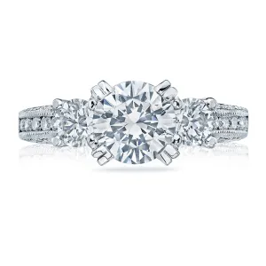 Tacori Engagement Ring with Channel Set Diamonds