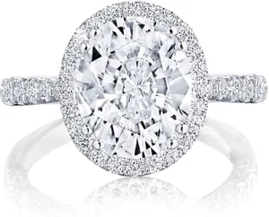Tacori Pave Halo Diamond Engagement Ring