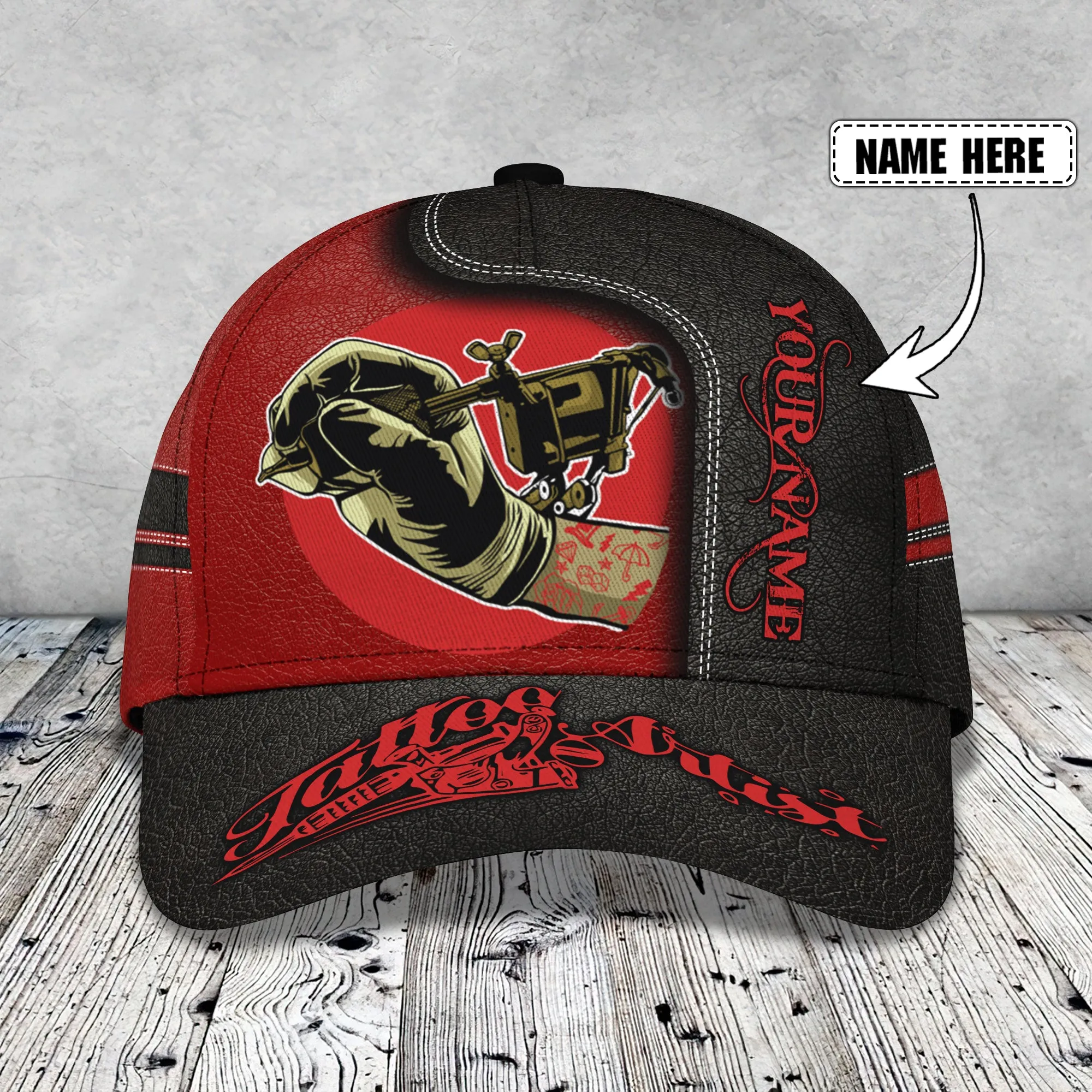 Tattoo Artist - Personalized Name Cap