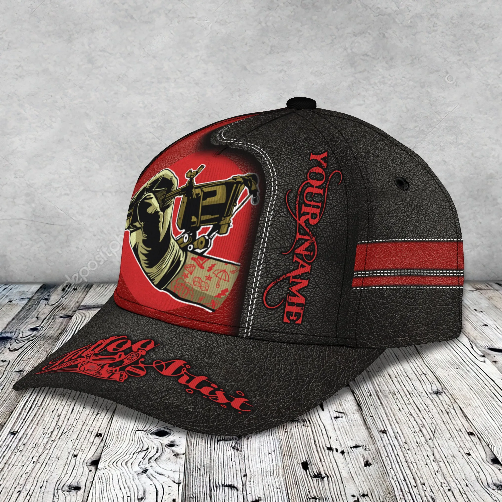 Tattoo Artist - Personalized Name Cap