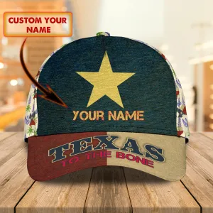 Texas Flag - Personalized Name Cap