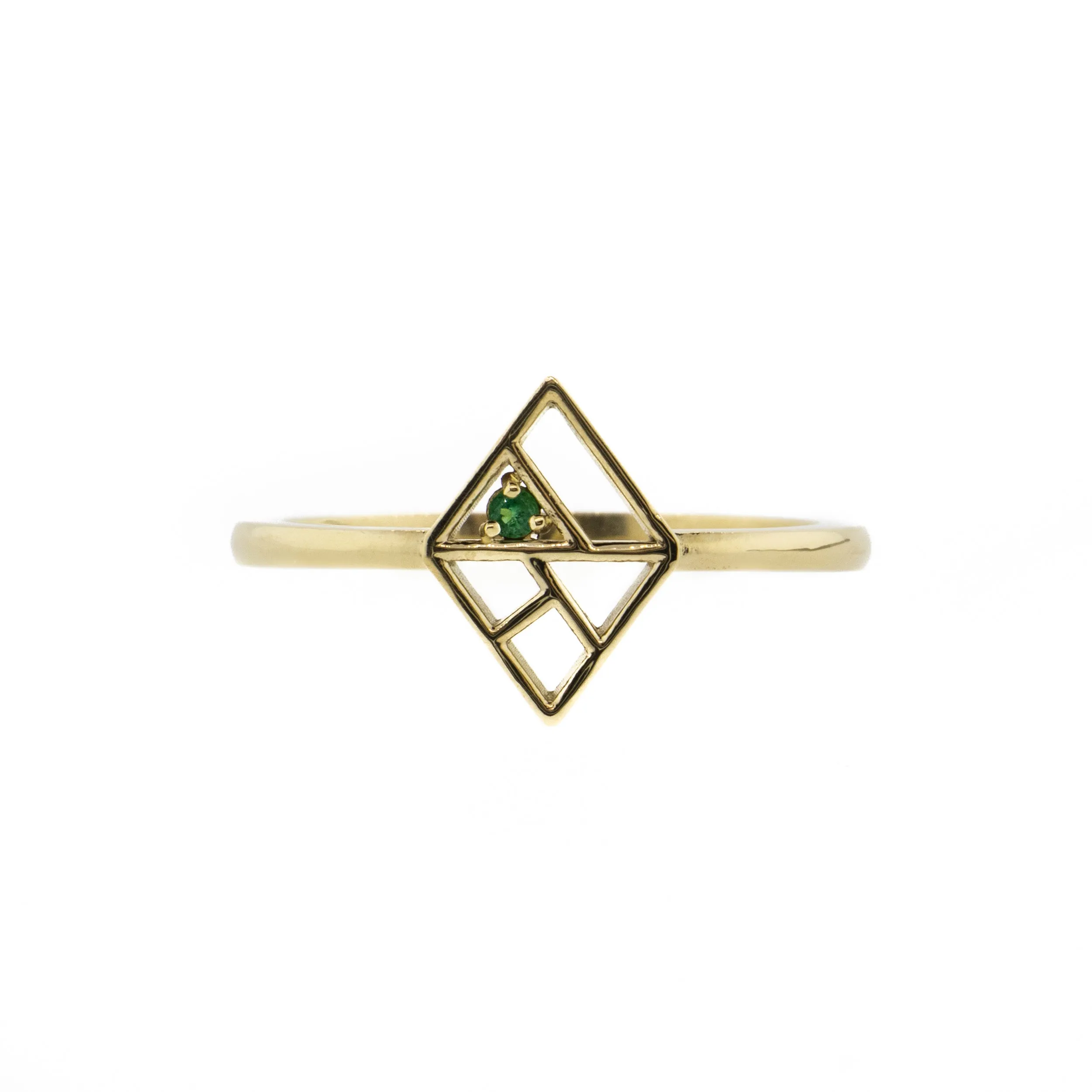 The Baraka Ring with Emerald