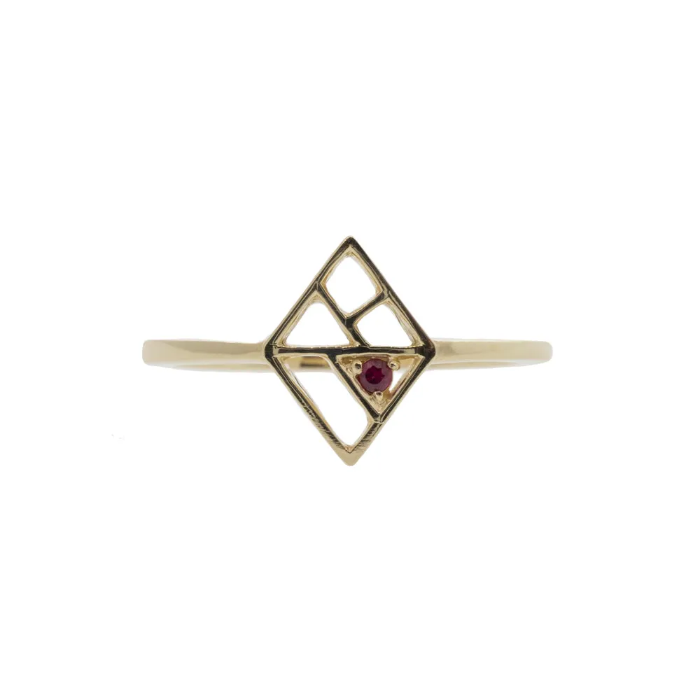 The Baraka Ring with Ruby