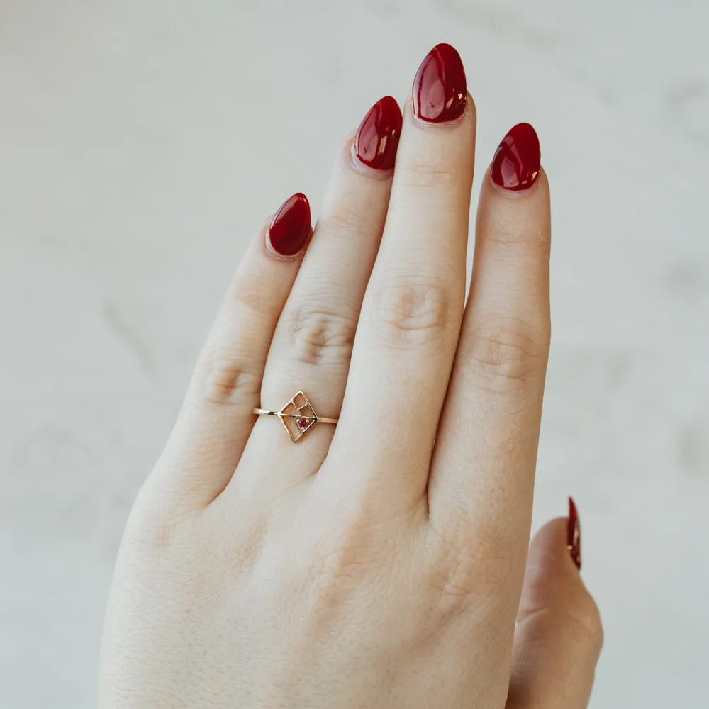 The Baraka Ring with Ruby