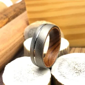 The Ironwood | Black Tungsten Wedding Ring