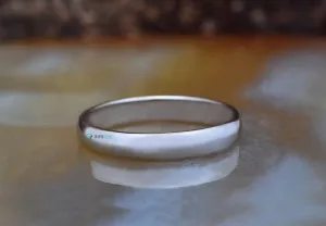 Thin wedding band for her for him- Classic band- Solid gold wedding band 14k-Stackable Ring