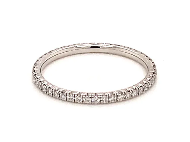 Étincelle de Cartier Eternity Diamond Wedding Band 0.22 ct. 18K White Gold SZ 49