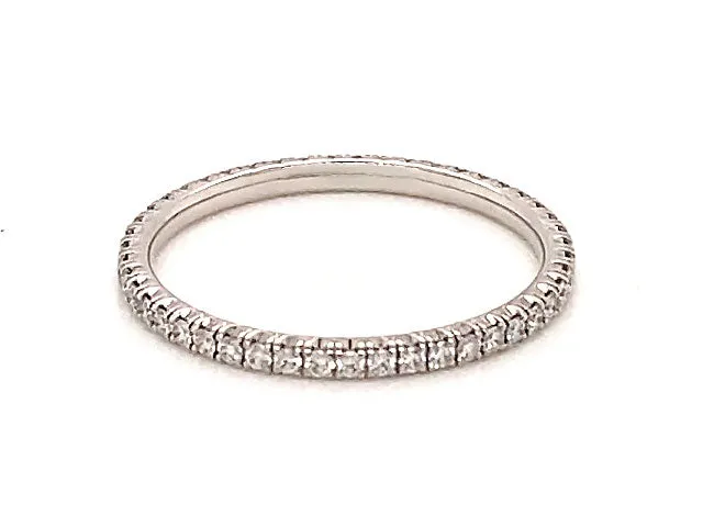 Étincelle de Cartier Eternity Diamond Wedding Band 0.22 ct. 18K White Gold SZ 49
