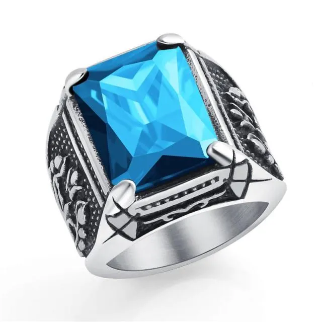 Titanium Steel Valknut Signet Ring