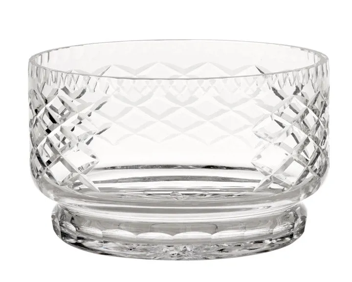 Traditional round crystal serving bowl