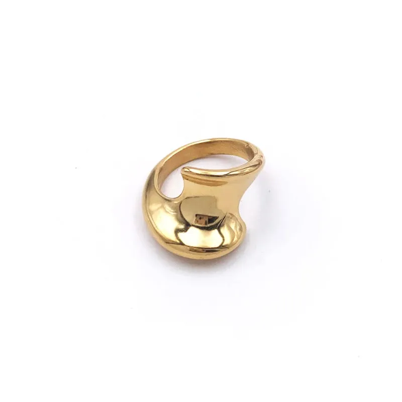 Unique Infinite Gold Ring For Women Jewelry Anniverssary Party Gift